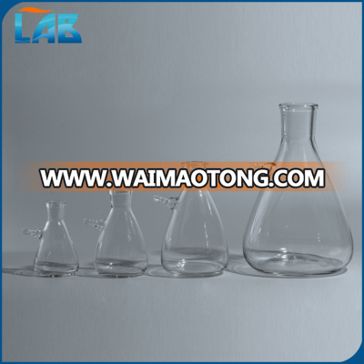 Factory Supplier Wholesale Lab Glassware Filtering Flask with upper side tubulature