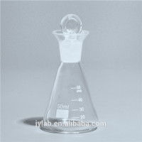 Manufacturer High Quality Wholesale Lab Glassware Conical Iodine Flask with ground-in glass stopper Boro 3.3 Glass