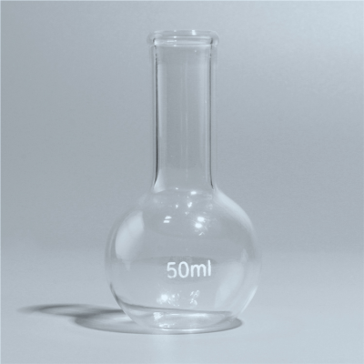 Manufacturer High Quality Wholesale Lab Glassware Boiling Flask flat bottom long narrow neck Boro 3.3 Glass