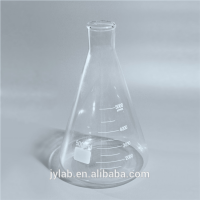 Manufacturer High Quality Wolesale Lab Glassware Conical Flask Erlenmeyer narrow mouth with printed graduations Boro 3.3 Glass